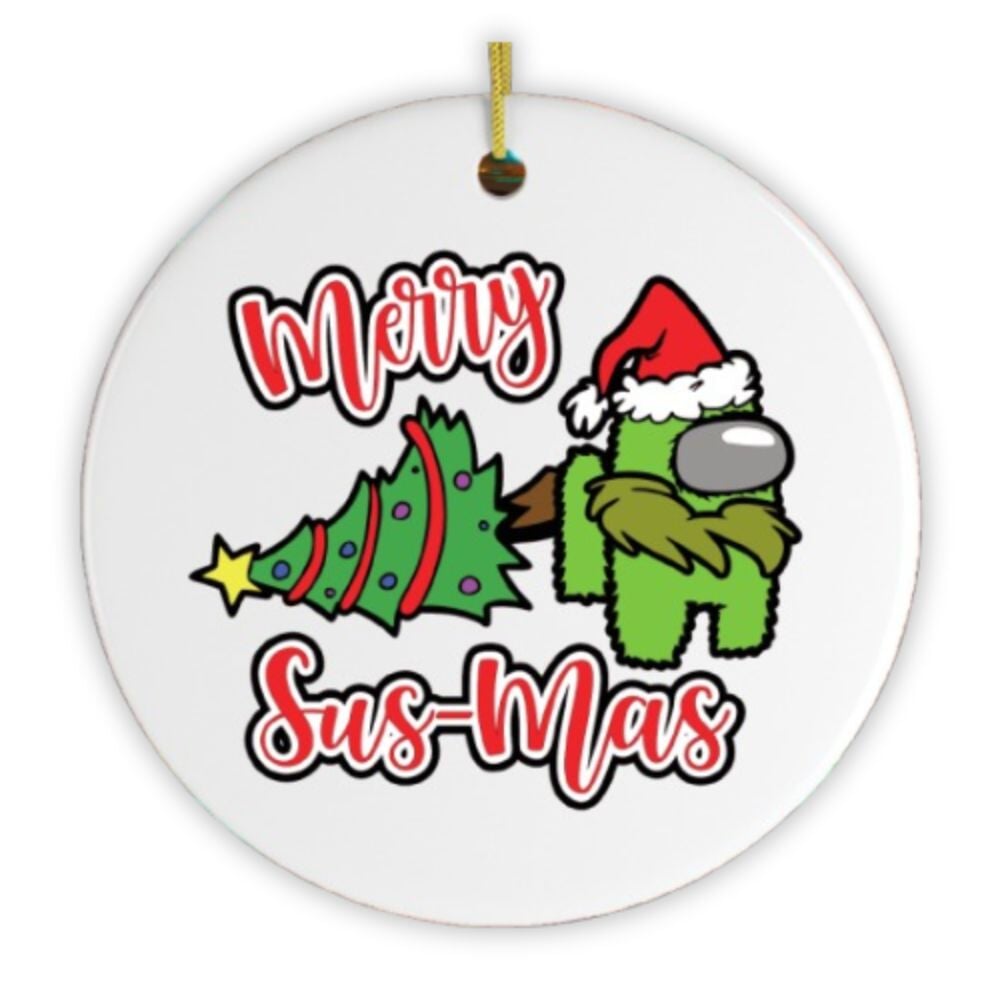 Merry Sus-Mas Funny Christmas Ornament