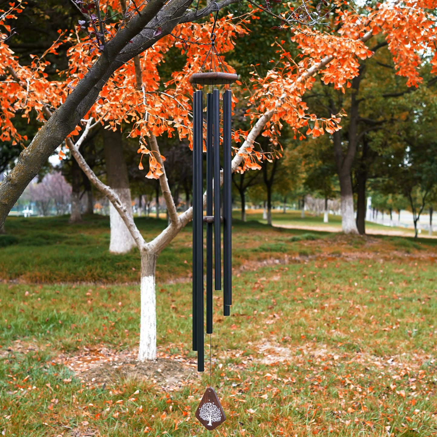 55" Large Deep Tone Memorial Wind Chimes, Sympathy Gift For Loss of Loved One - Tuned For Warmth