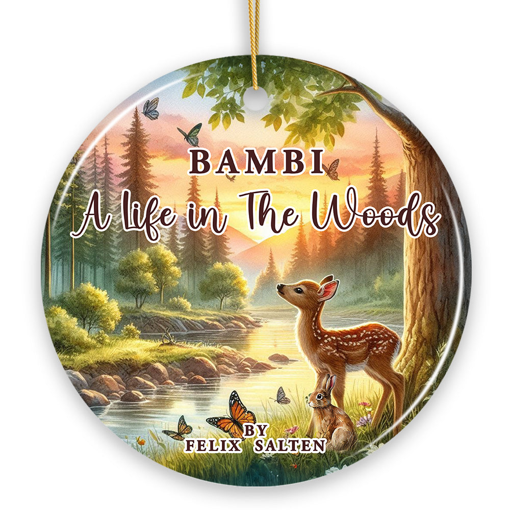 A Life in the Woods by Felix Salten Ornament, Bambi's Journey Christmas Keepsake