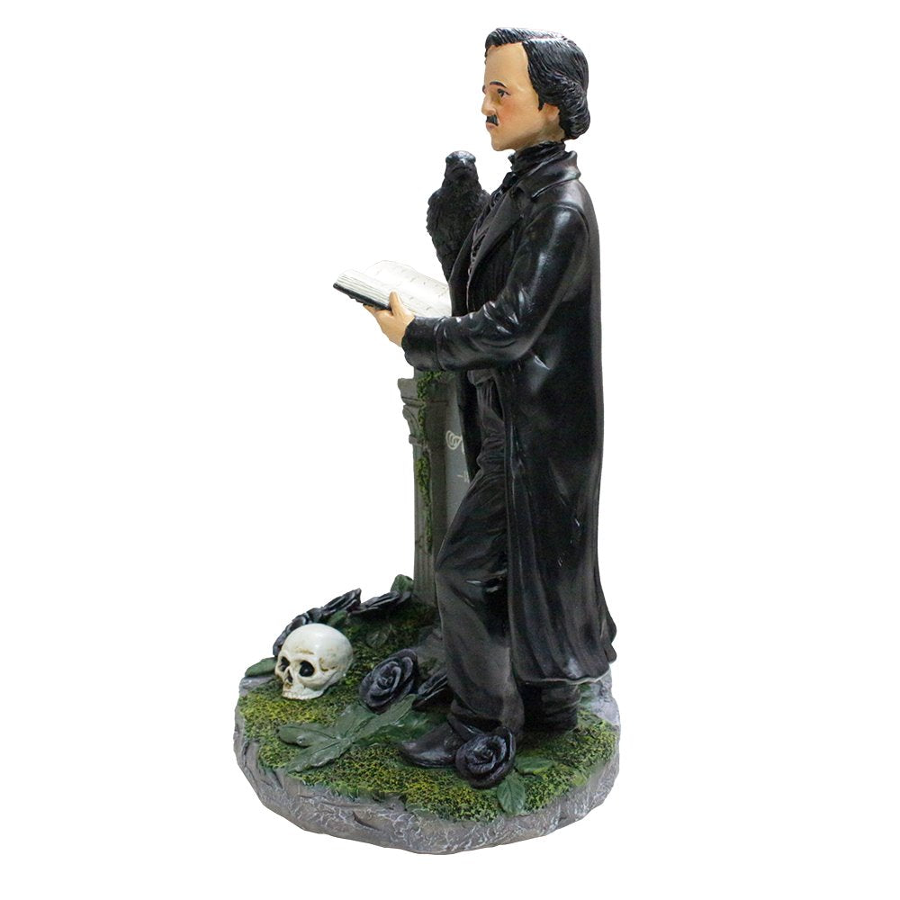 (Pre-Order) Edgar Allan Poe Handpainted 9" Figurine, Horror Home Statue Decoration