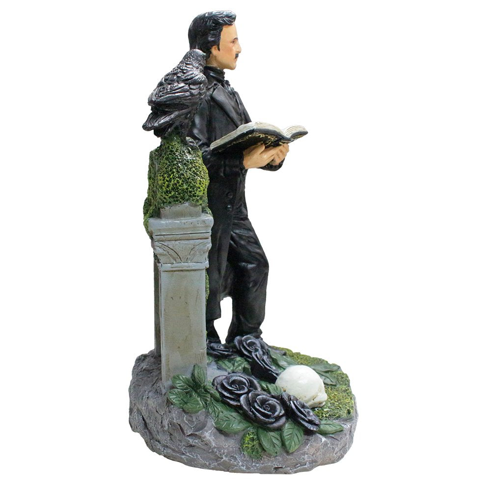 (Pre-Order) Edgar Allan Poe Handpainted 9" Figurine, Horror Home Statue Decoration