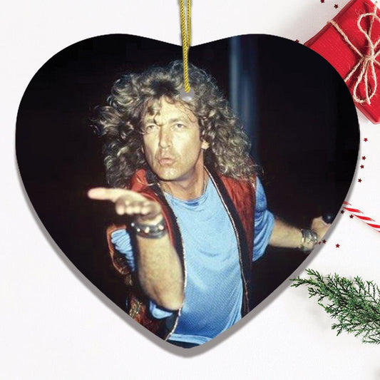 Robert Plant Led Zeppelin Christmas Ornament