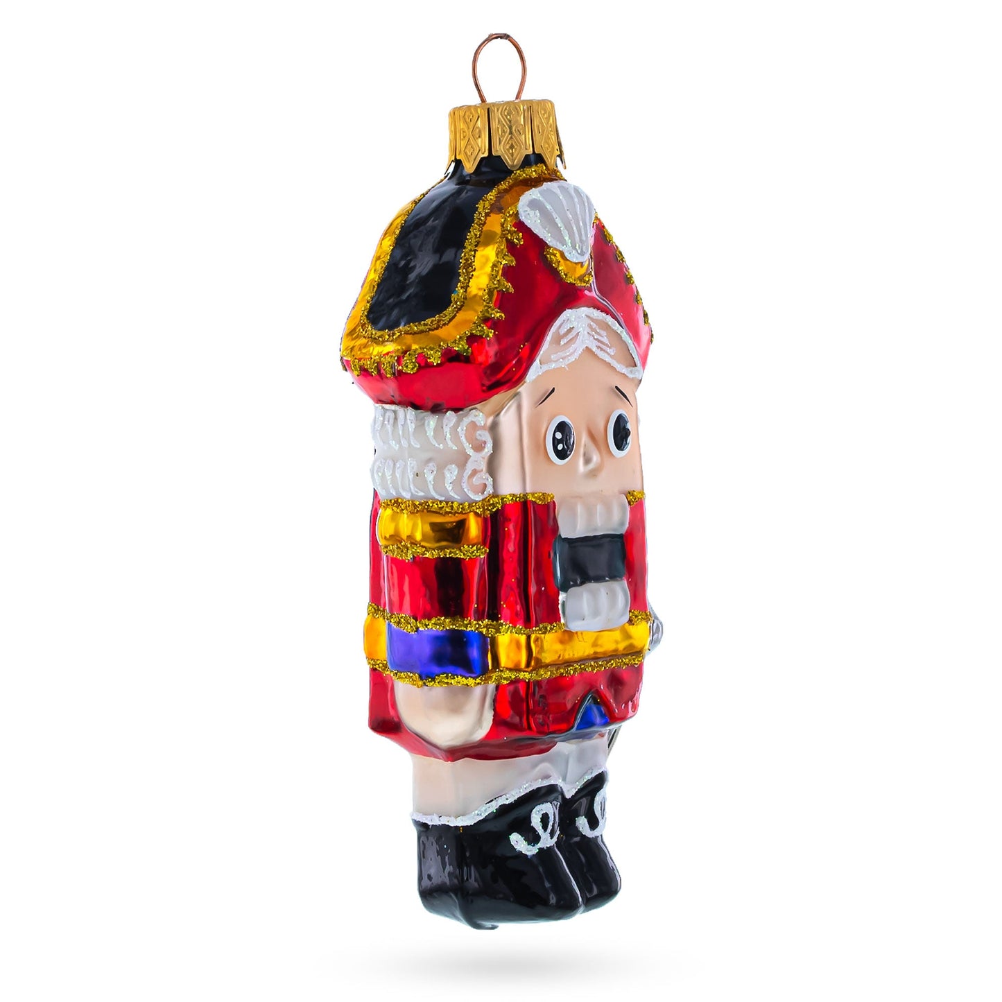 Classic and Whimsical Nutcracker Mini Glass Christmas Ornament