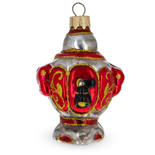 Samovar Teapot Mini Glass Christmas Ornament