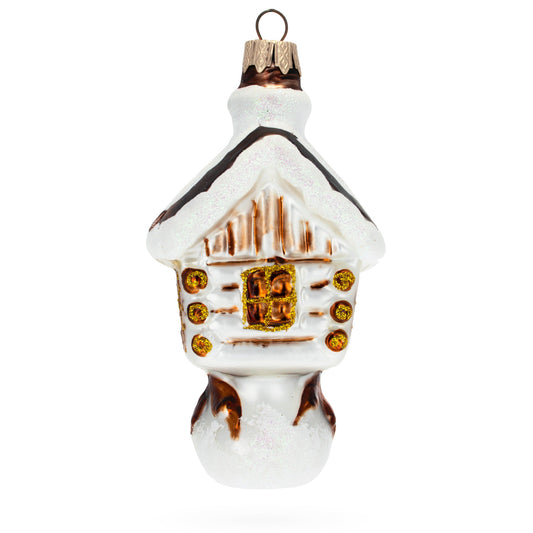 Chicken Legs Hut Mini Glass Christmas Ornament