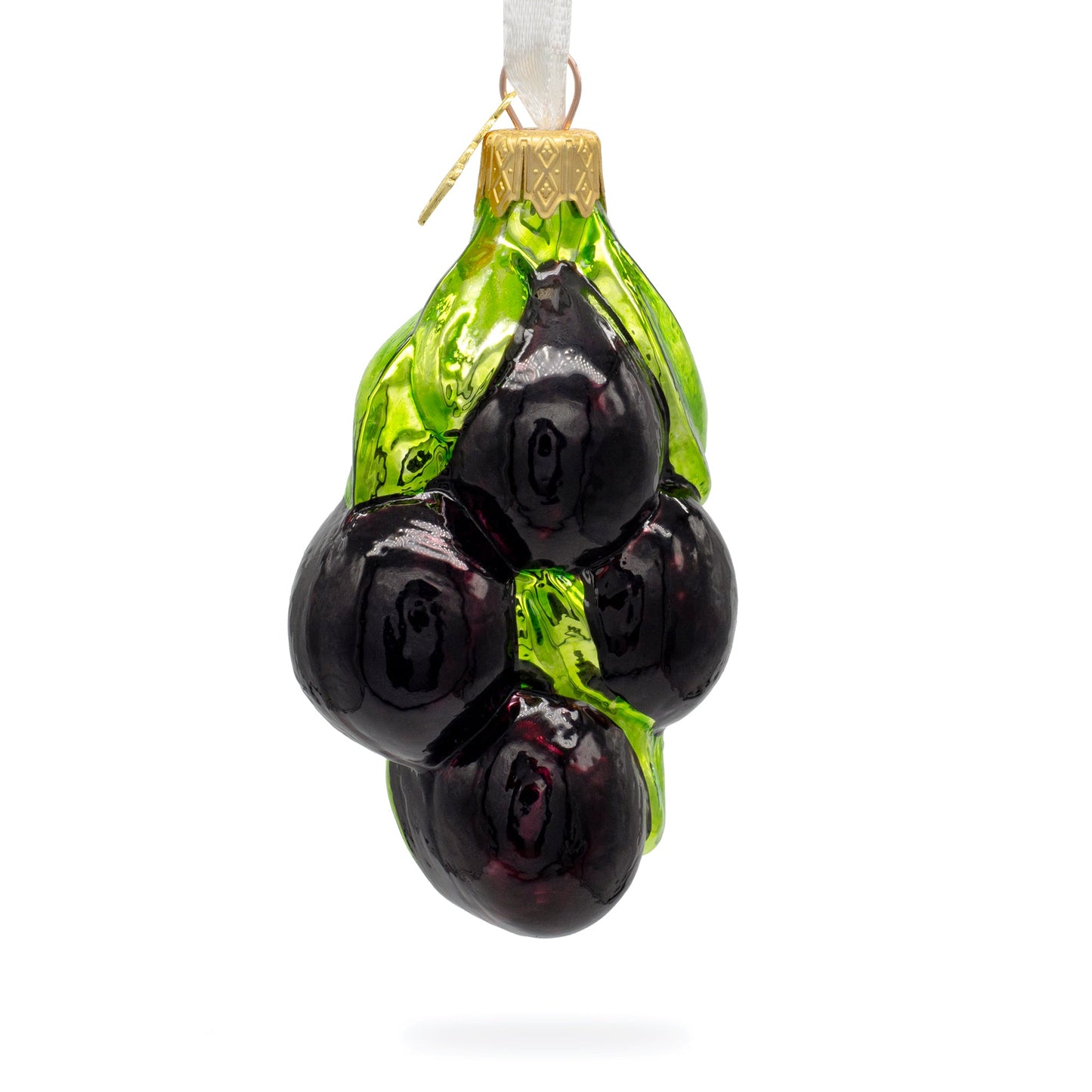 Black Olives Mini Glass Christmas Ornament