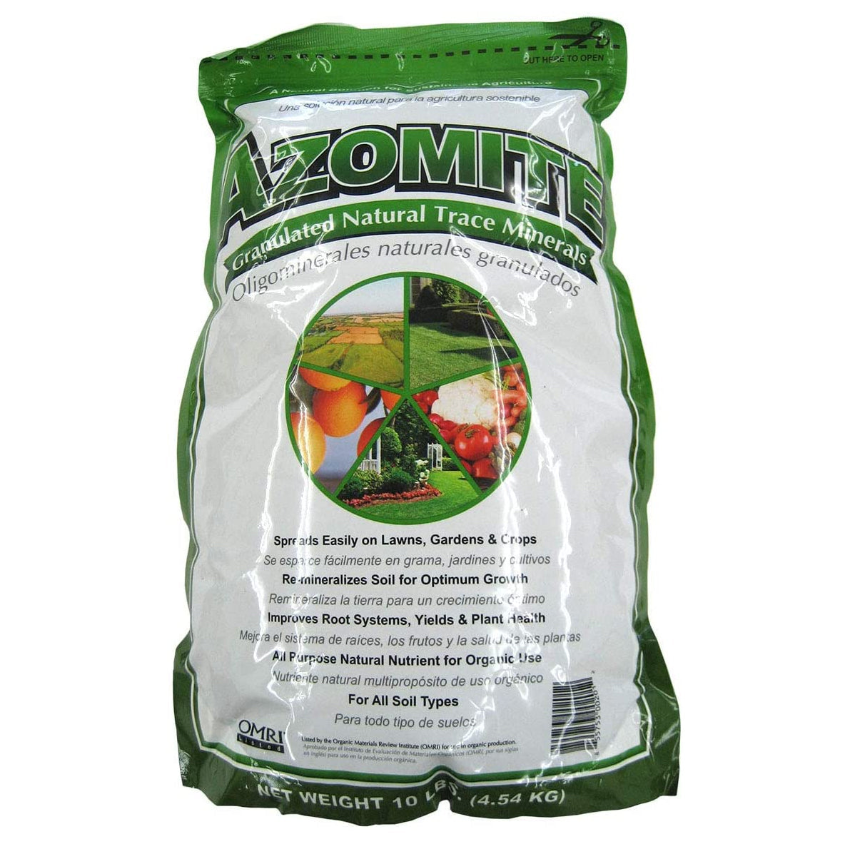 AZOMITE AM50010 Natural Granular Trace Mineral Nutrient Fertilizer, 10 Pounds