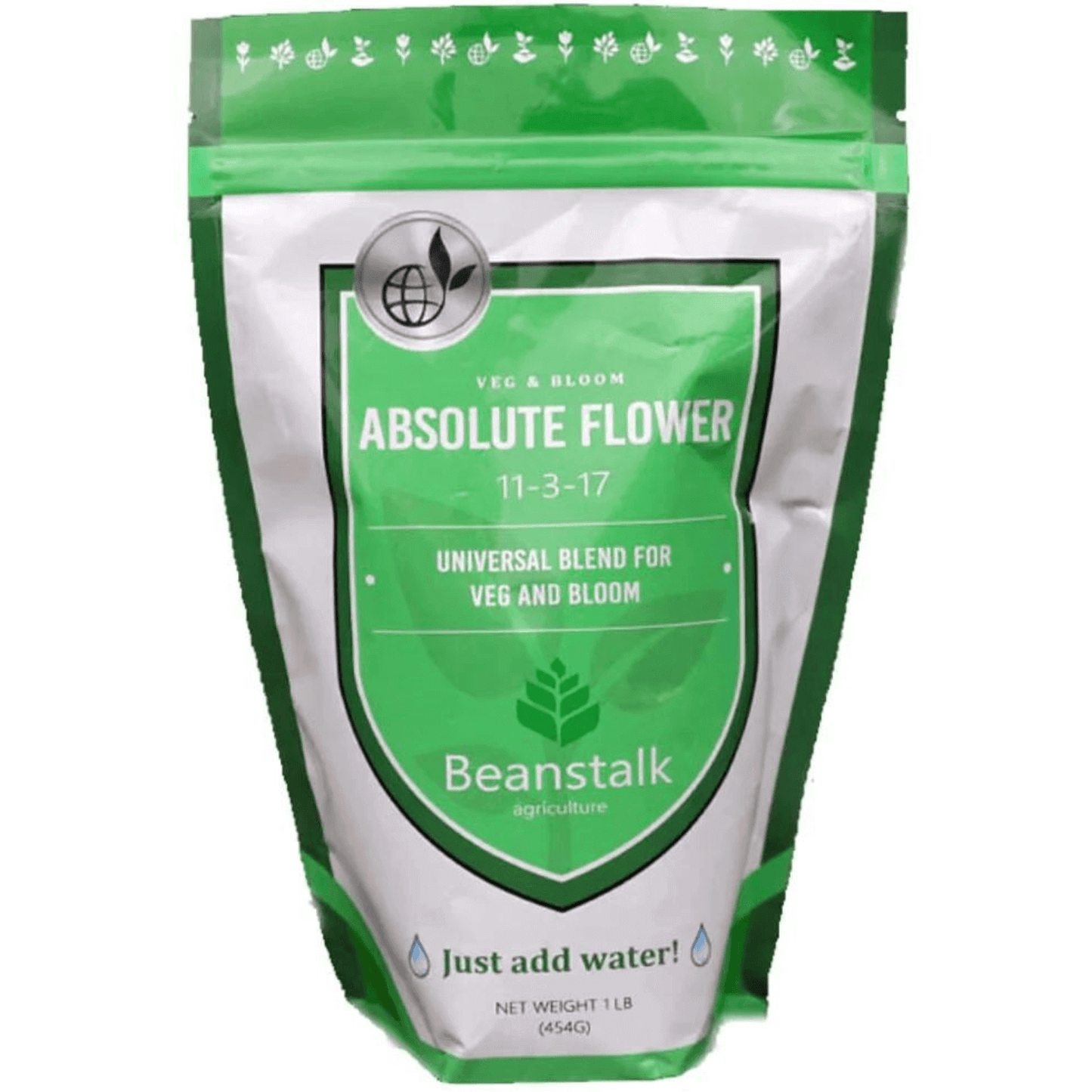 Beanstalk Absolute Flower Controlled Release Fertilizer for Flower, 1 lb Pouch