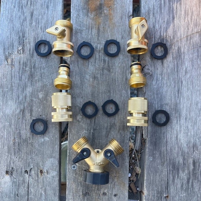 Brass Hose Organization Bundle - Organize Your Garden Hose