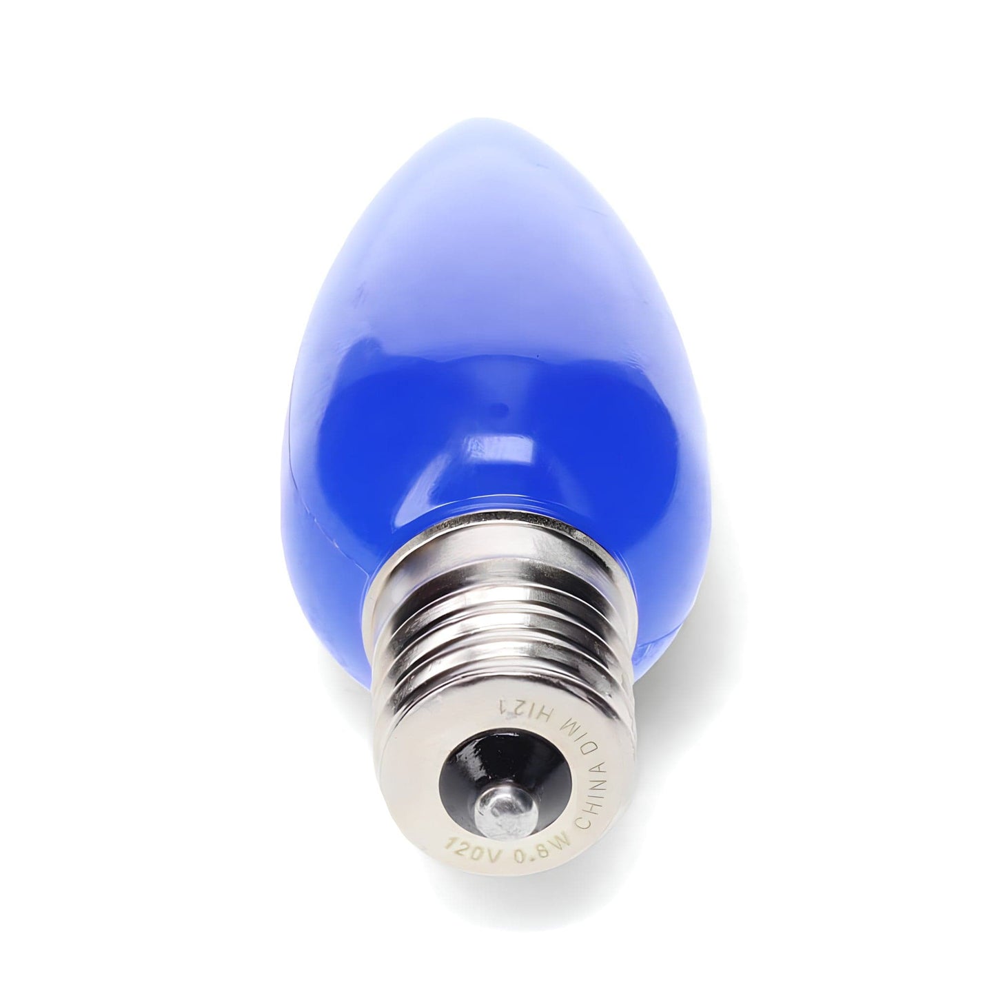 C9 Blue LED Christmas Light Bulbs, Opaque, Pack of 25