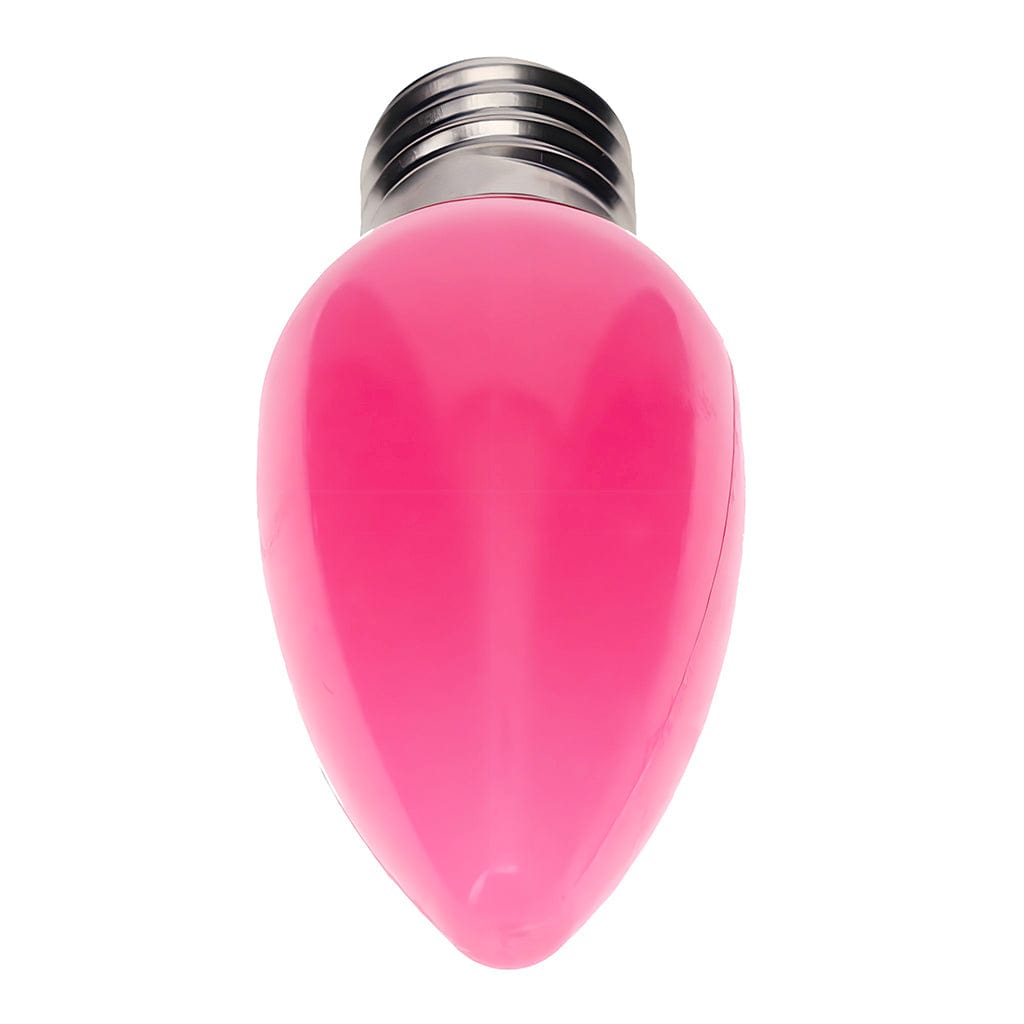 C9 Pink LED Christmas Light Bulbs, Opaque, Pack of 25