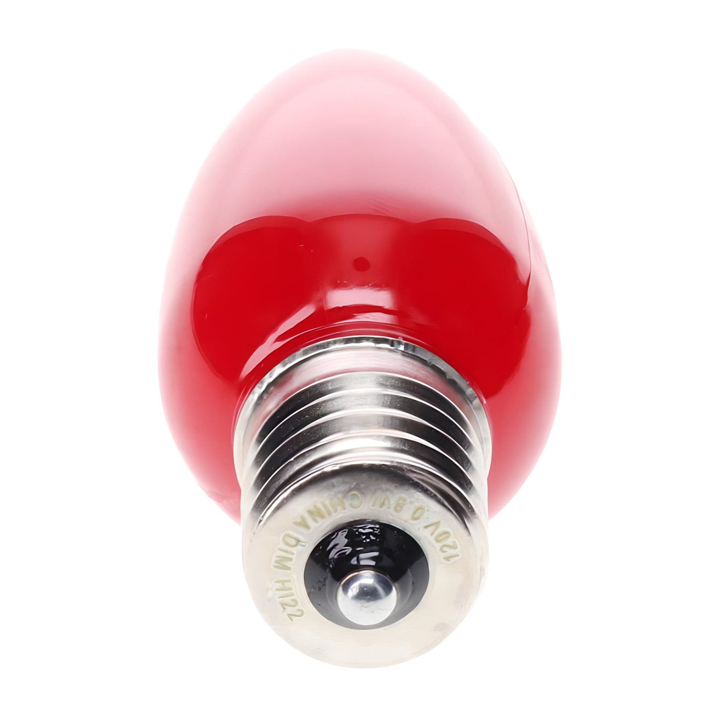 C9 Red LED Christmas Light Bulbs, Opaque, Pack of 25