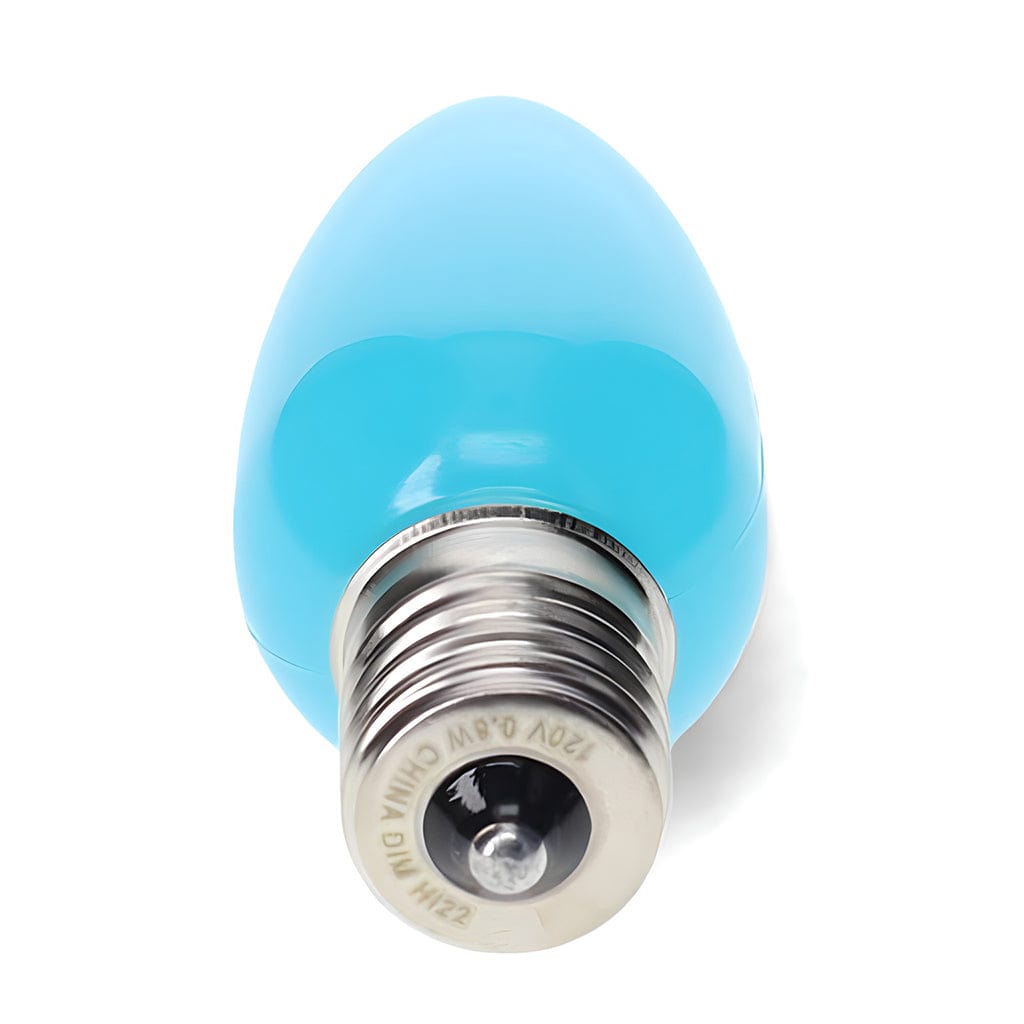 C9 Teal LED Christmas Light Bulbs, Opaque, Pack of 25