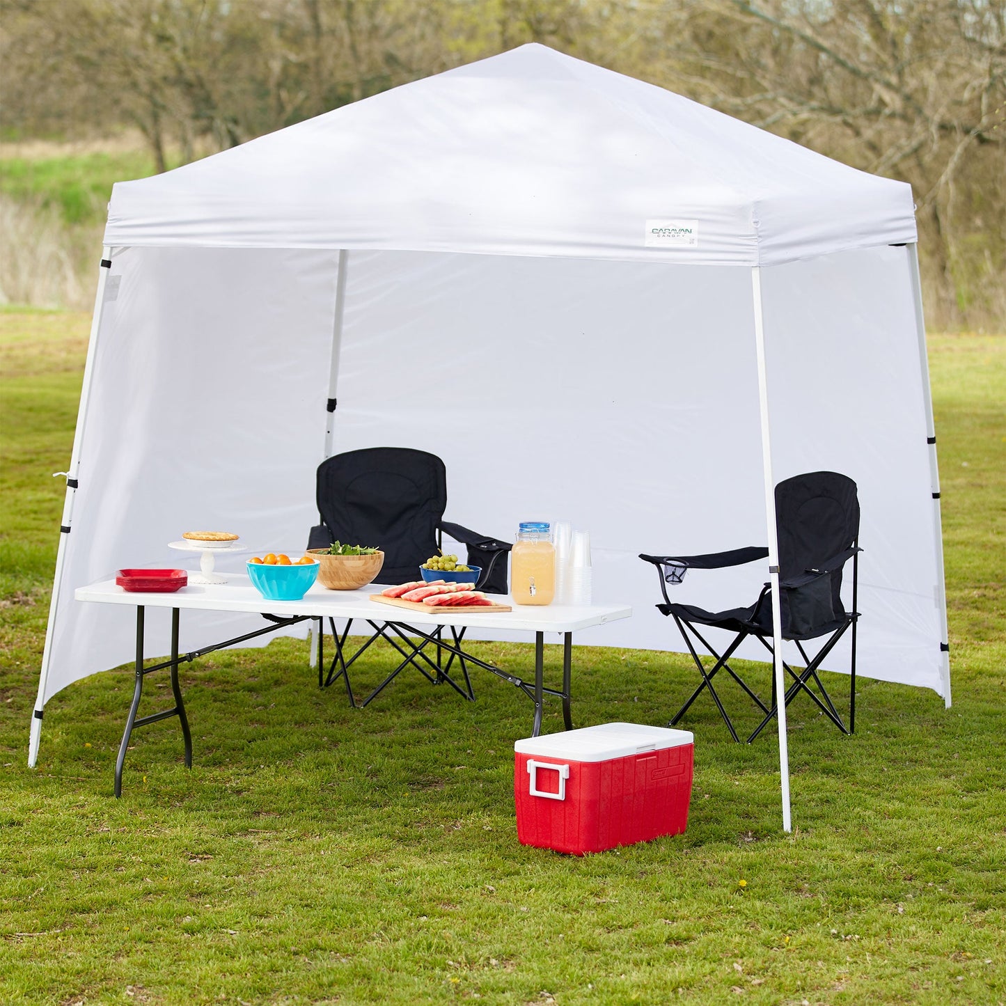 Caravan Canopy V-Series 12 x 12 Foot Tent Sidewalls Only, White (Sidewalls Only)