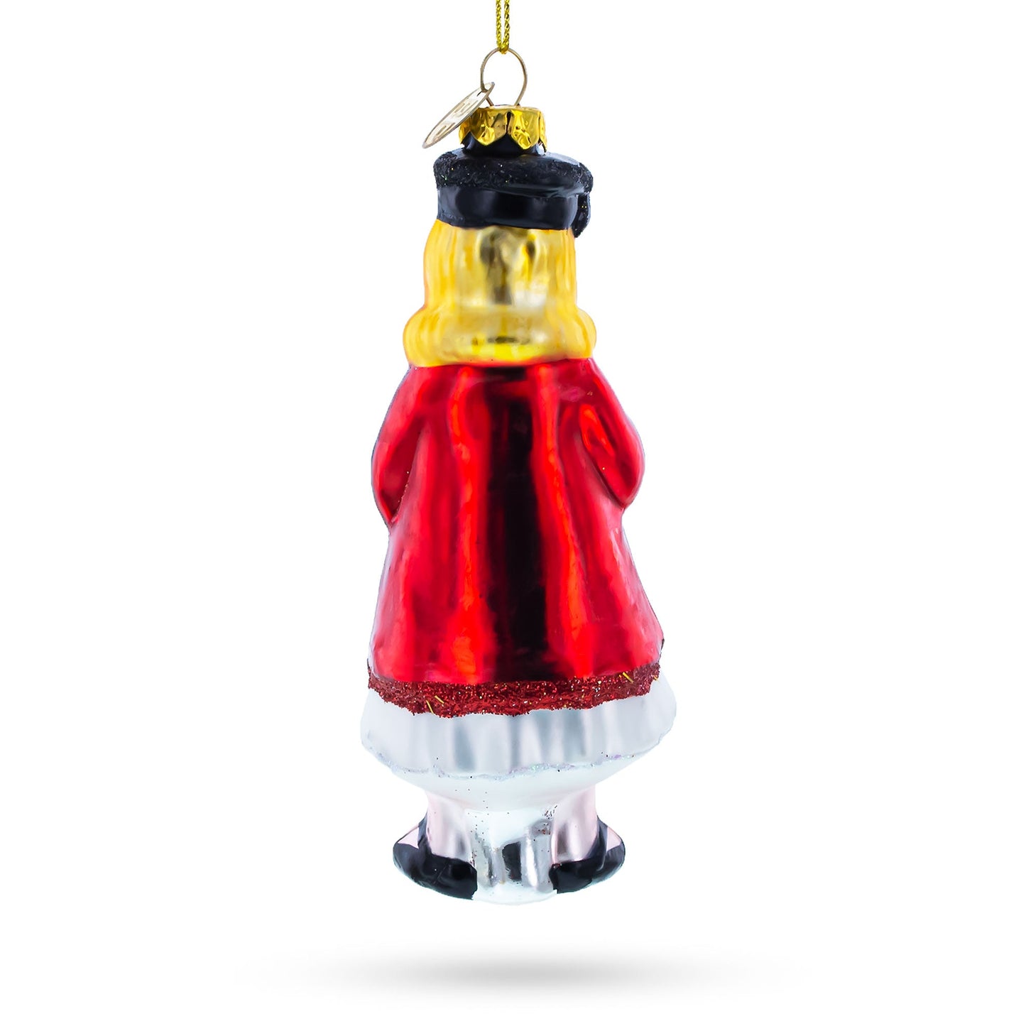 Proud Graduate Holding a Diploma Glass Christmas Ornament