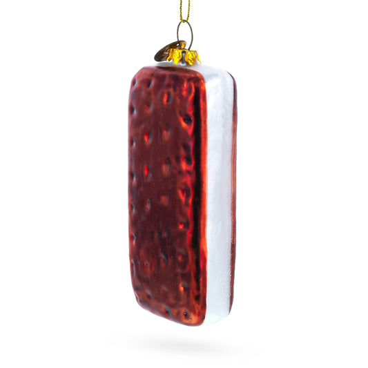 Delicious Biscuit Cookie Blown Glass Christmas Ornament