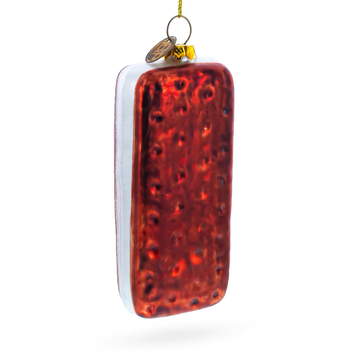 Delicious Biscuit Cookie Blown Glass Christmas Ornament