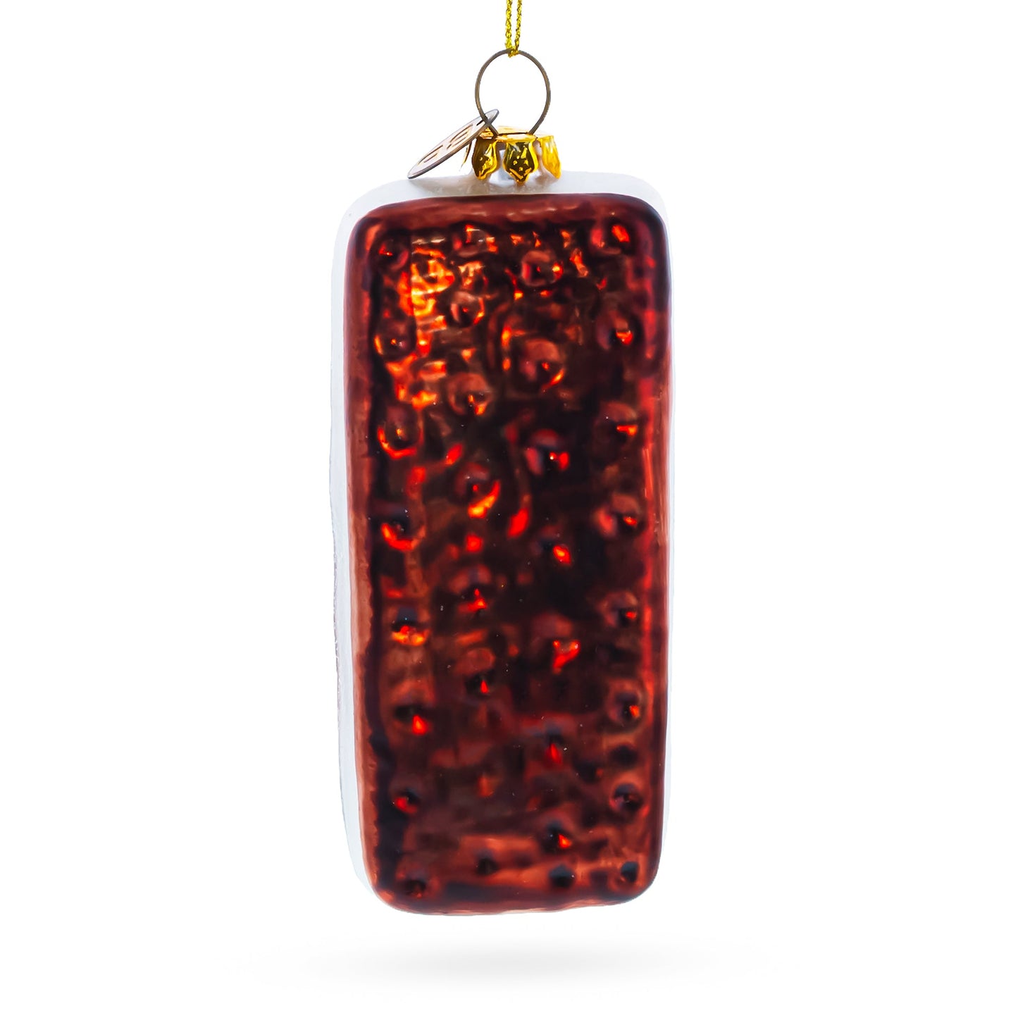 Delicious Biscuit Cookie Blown Glass Christmas Ornament