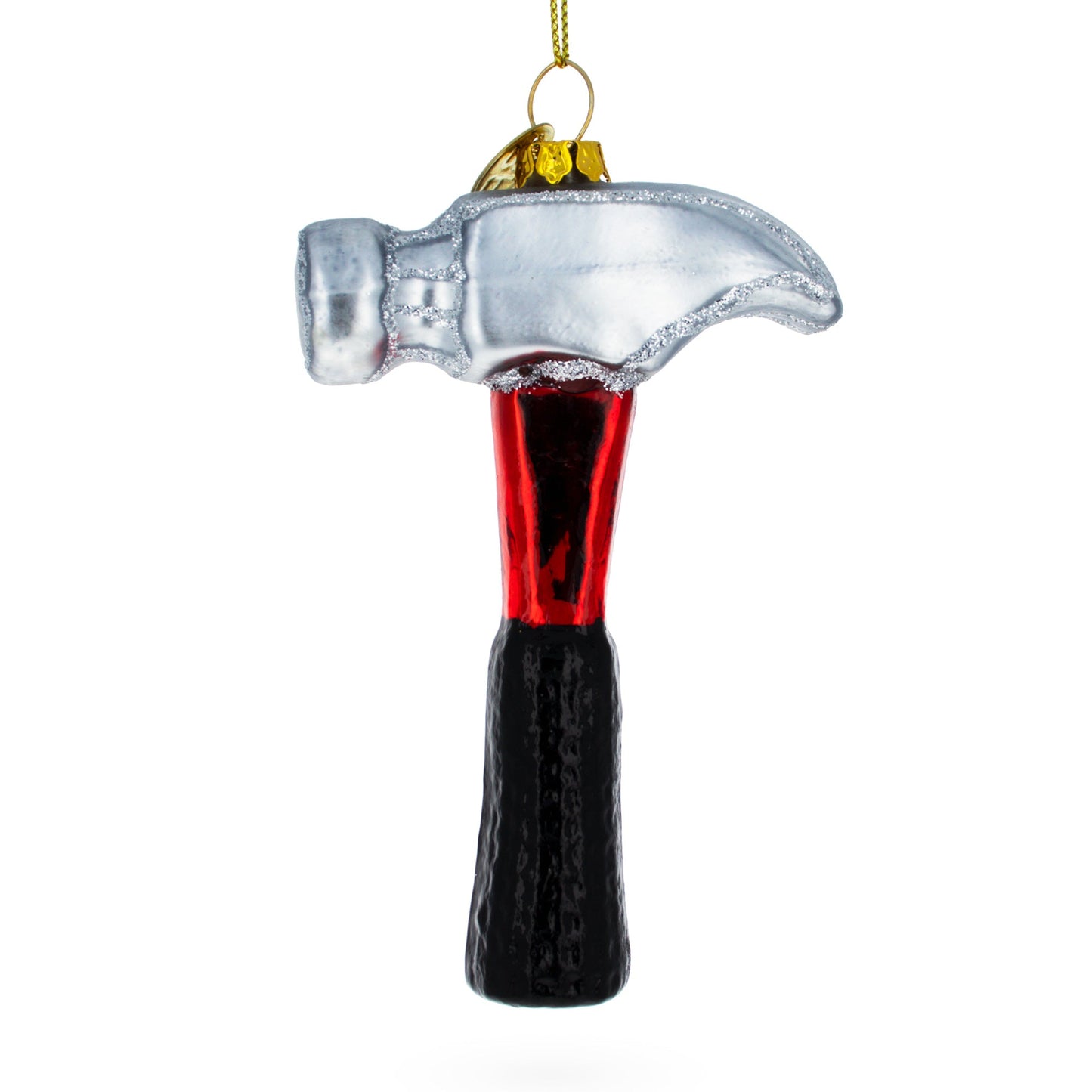 Rugged Hammer Blown Glass Christmas Ornament