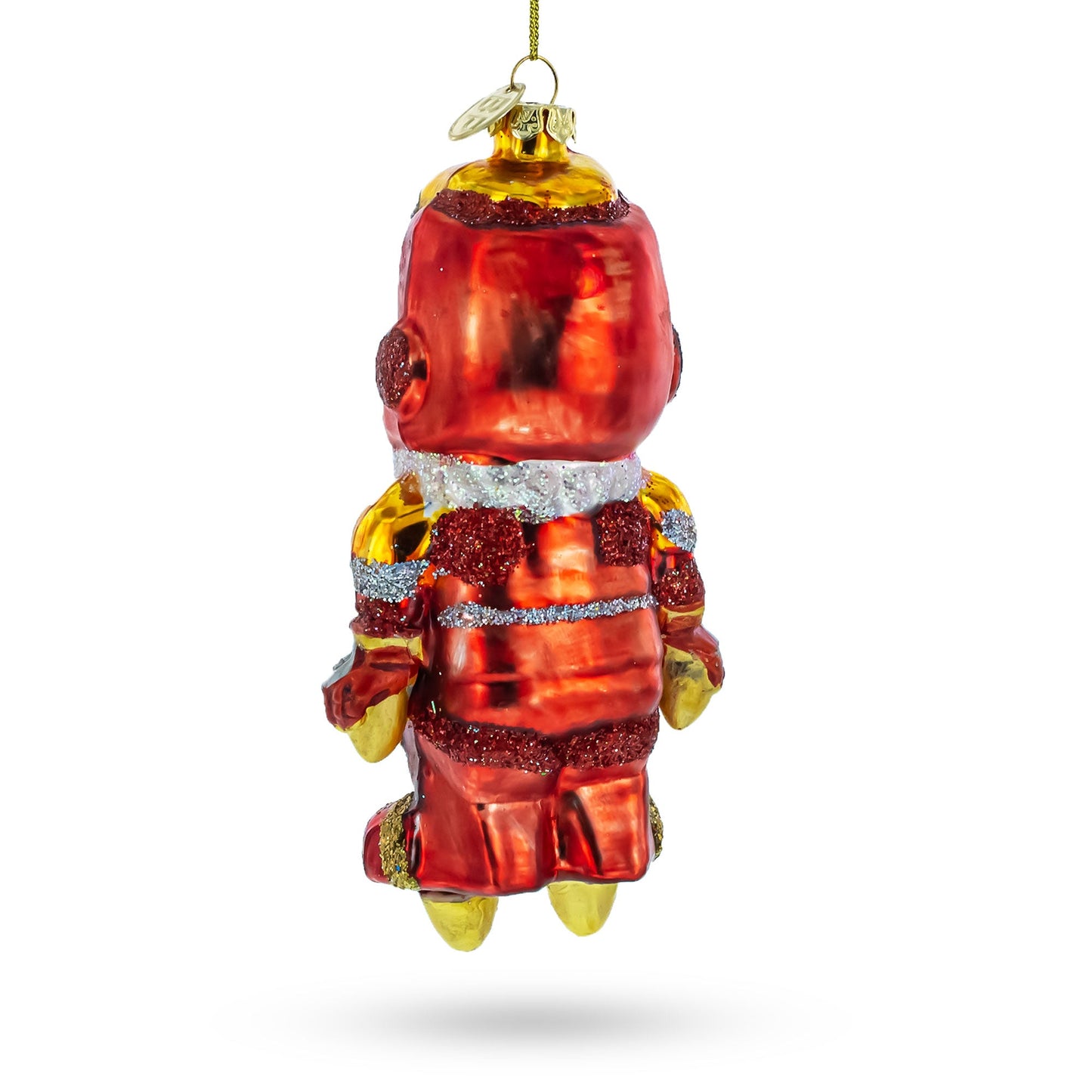 Aviator Pilot Blown Glass Christmas Ornament