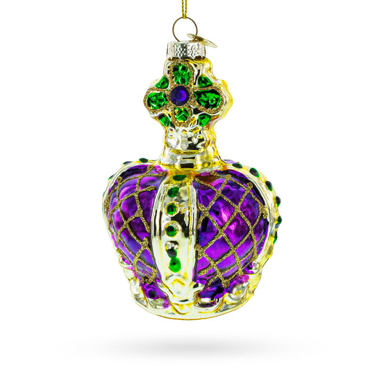 Royal Crown Regal Blown Glass Christmas Ornament