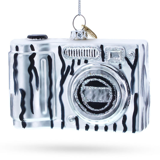 Classic Camera for Photography Enthusiasts Blown Glass Christmas Ornament