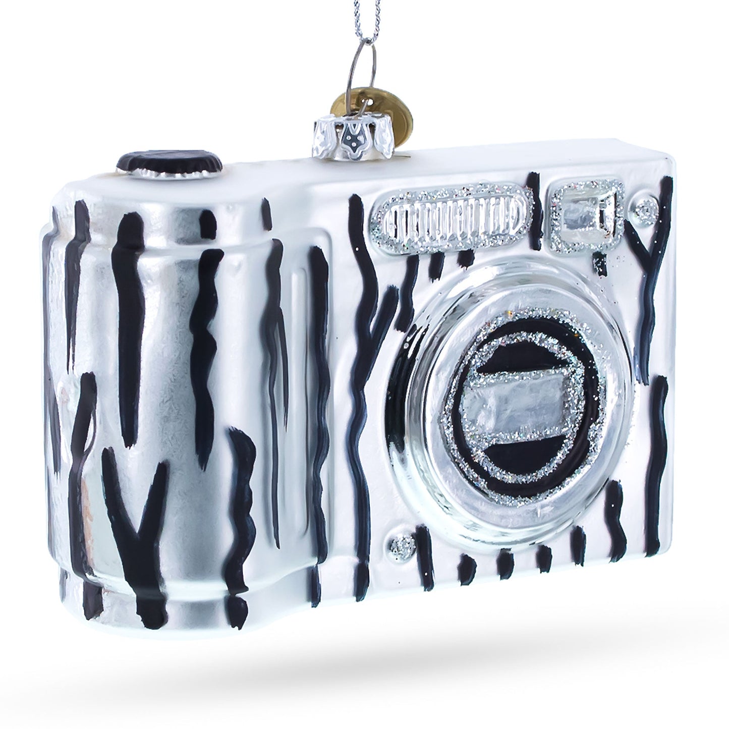 Classic Camera for Photography Enthusiasts Blown Glass Christmas Ornament