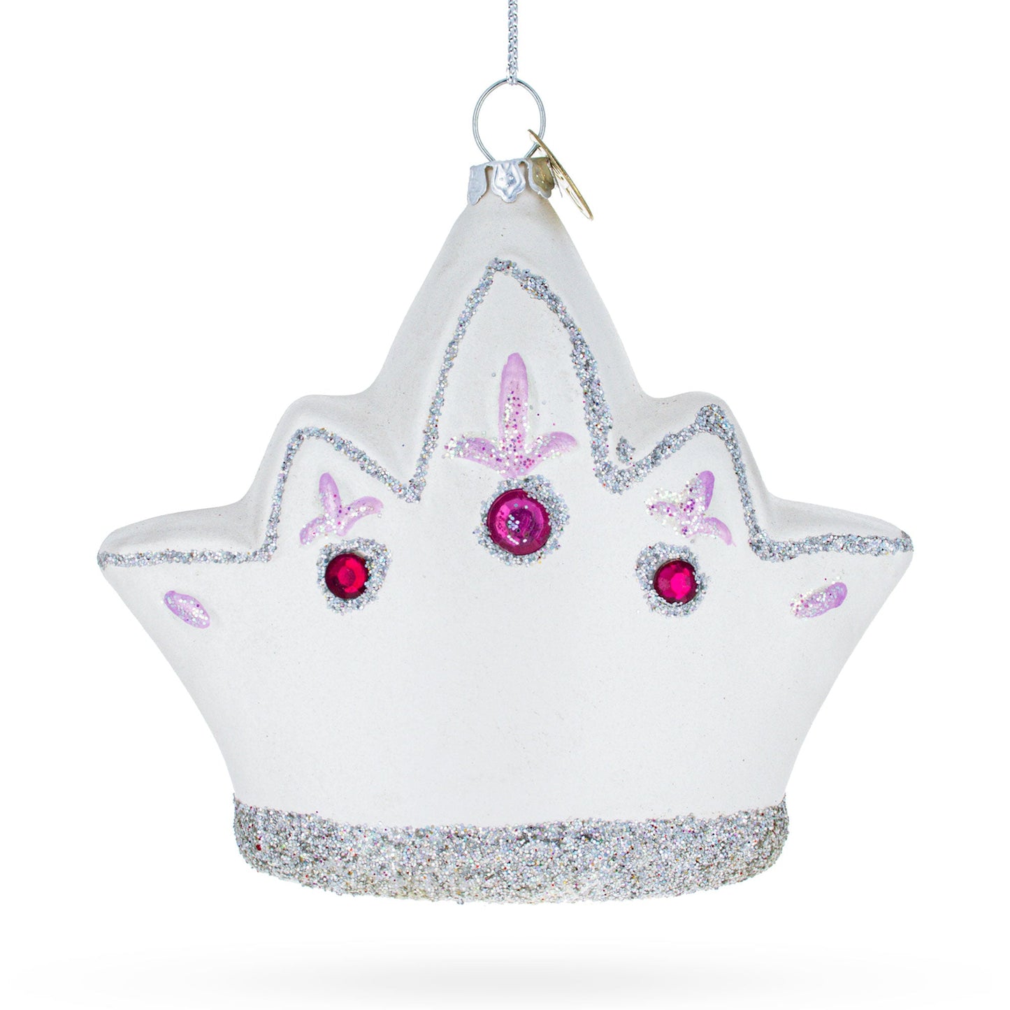 Princess Crown Blown Glass Christmas Ornament