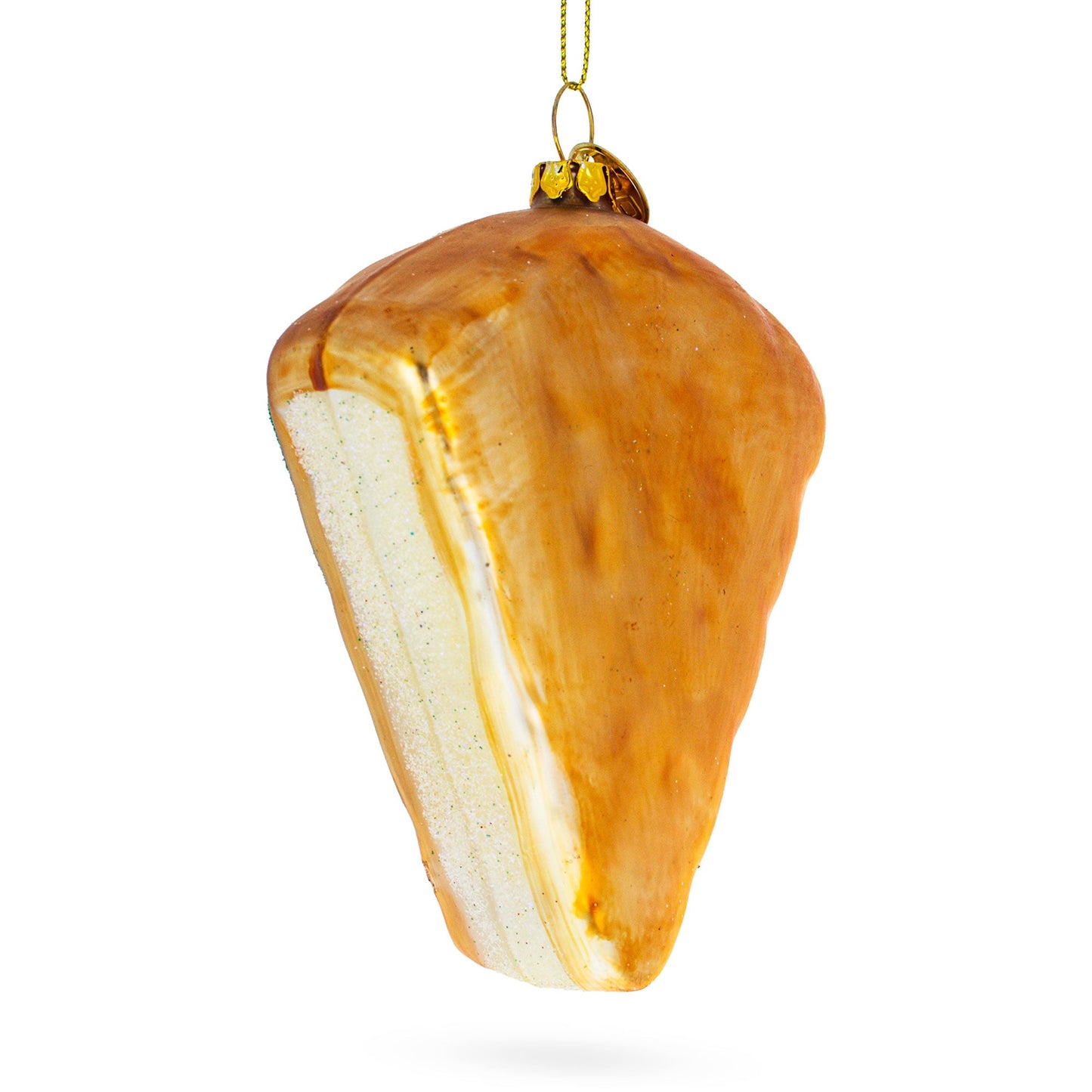 Authentic Italian Cheese Blown Glass Christmas Ornament