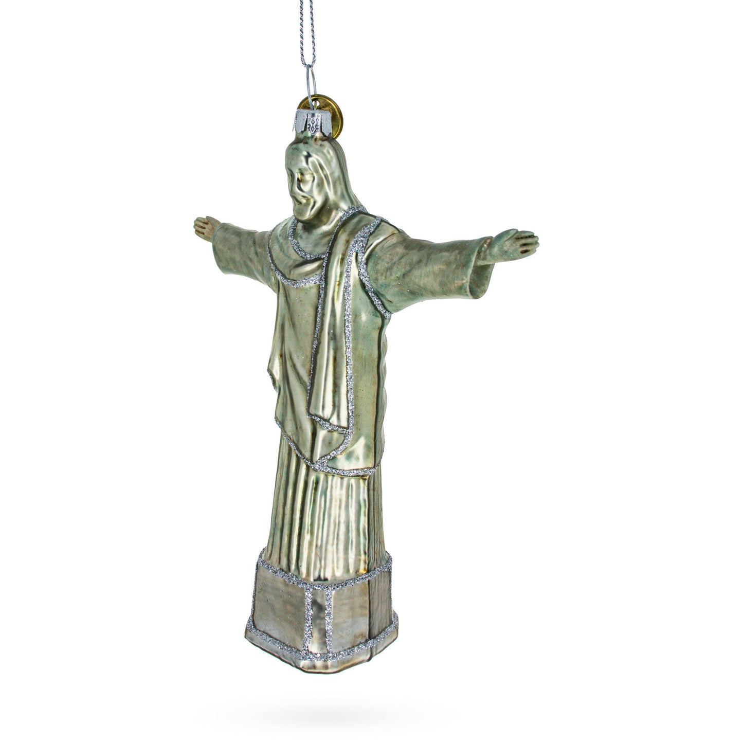 Christ the Redeemer, Rio De Janeiro, Brazil Glass Christmas Ornament