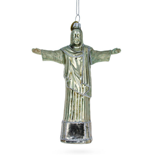 Christ the Redeemer, Rio De Janeiro, Brazil Glass Christmas Ornament