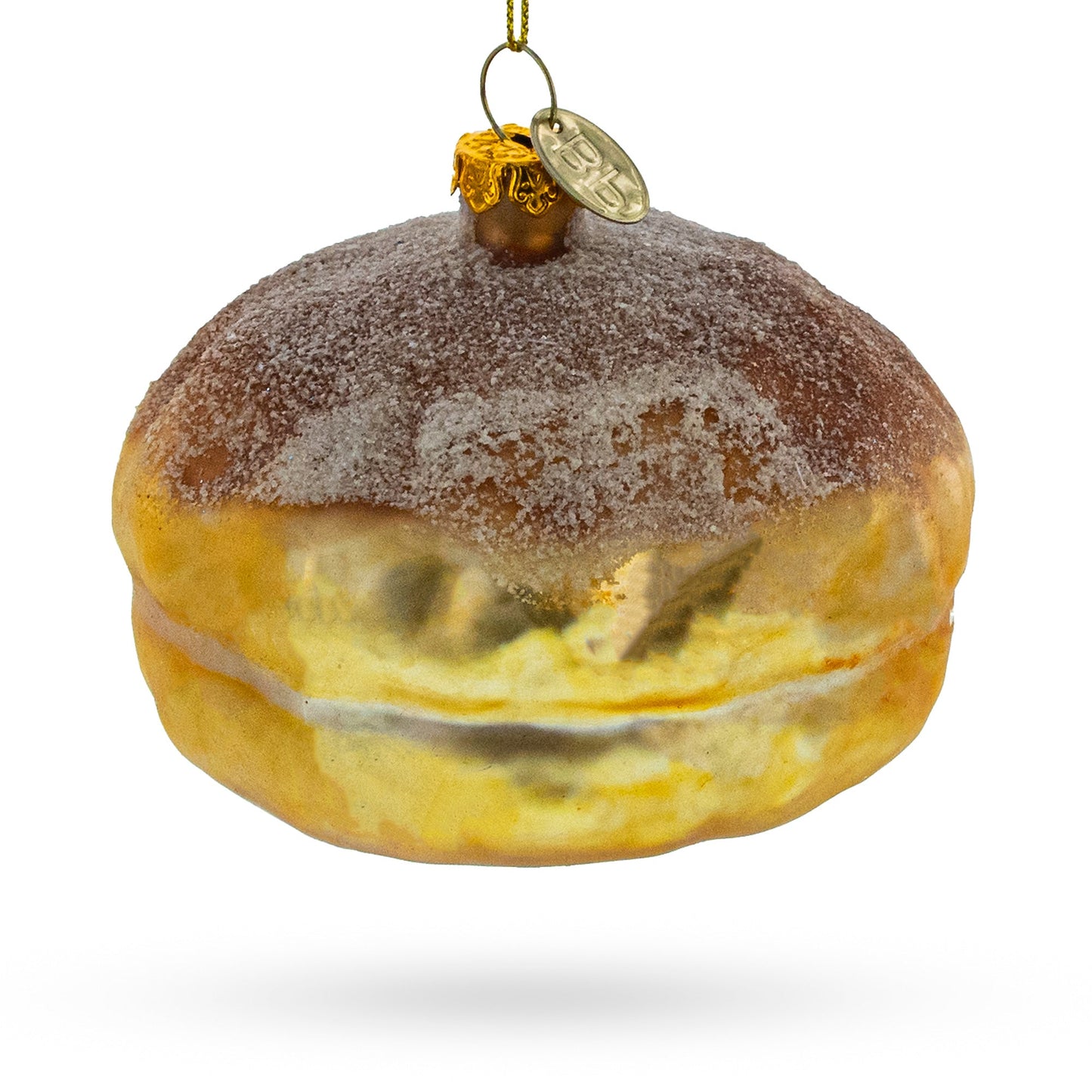 Artisanal Bread Loaf Blown Glass Christmas Ornament