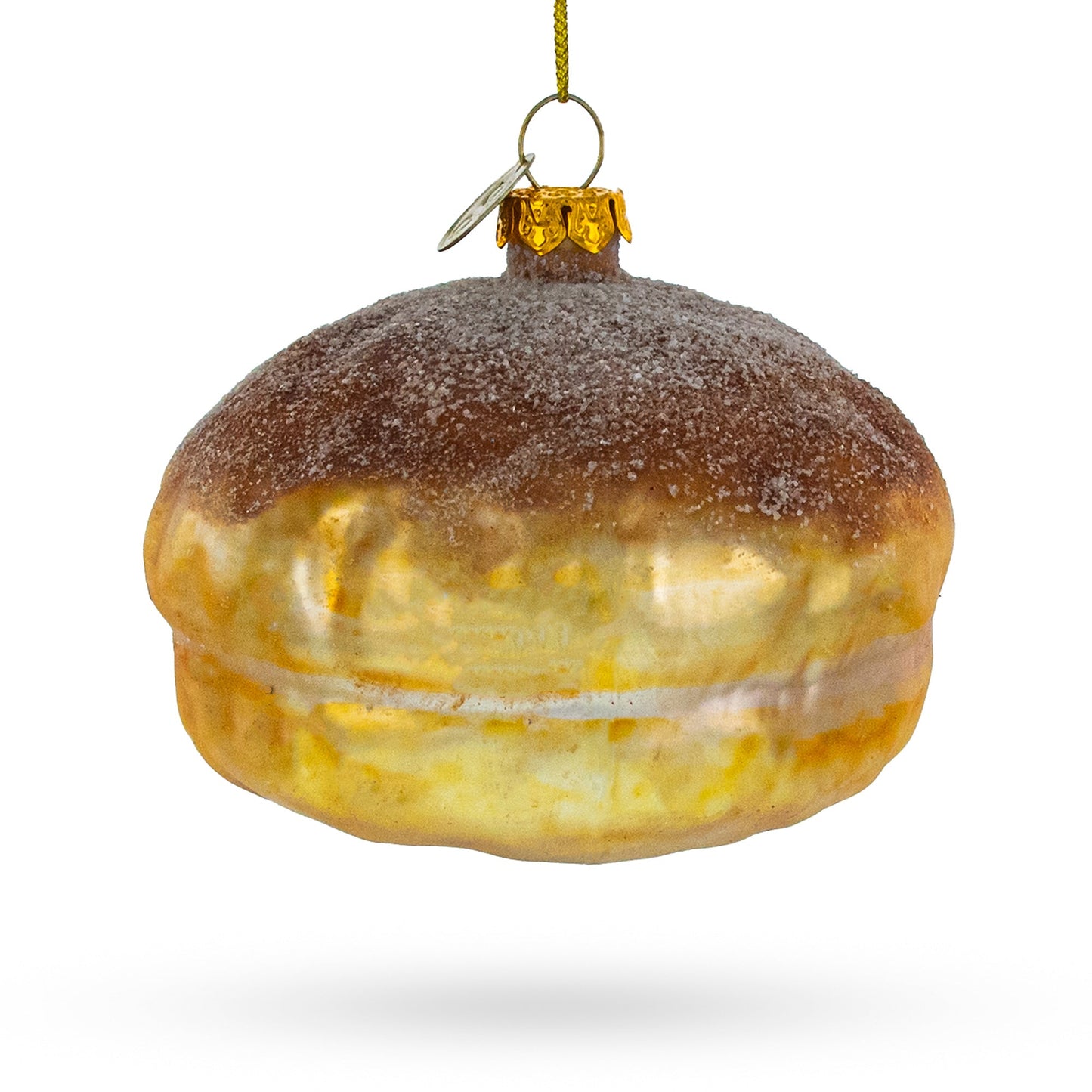 Artisanal Bread Loaf Blown Glass Christmas Ornament