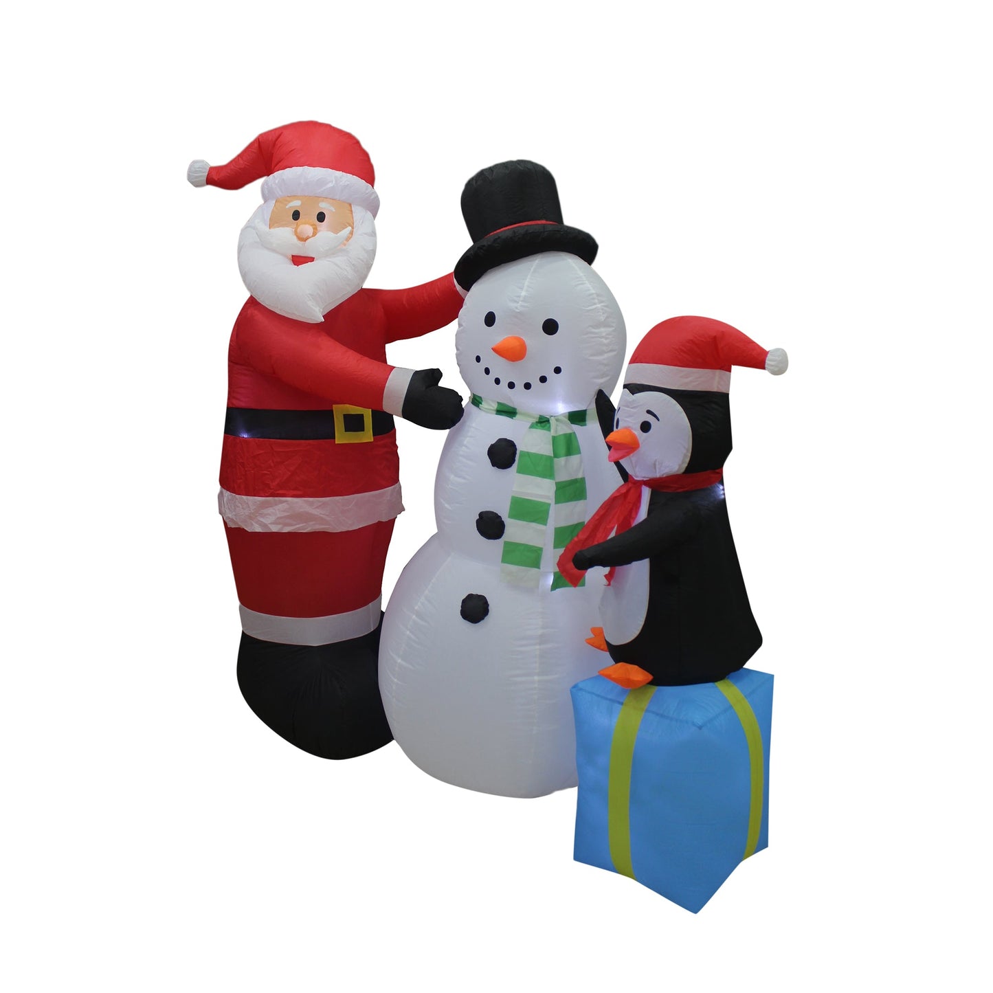 A Holiday Company 6' Tall Inflatable Christmas Santa Penguin Snowman Lawn Decor