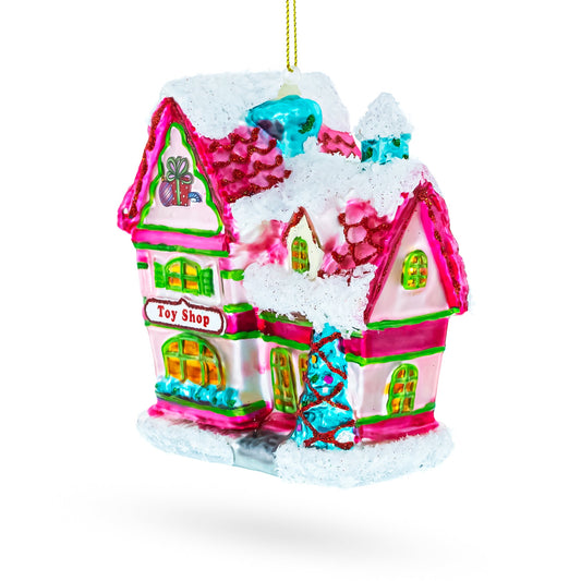 Whimsical Toy Shop Blown Glass Christmas Ornament