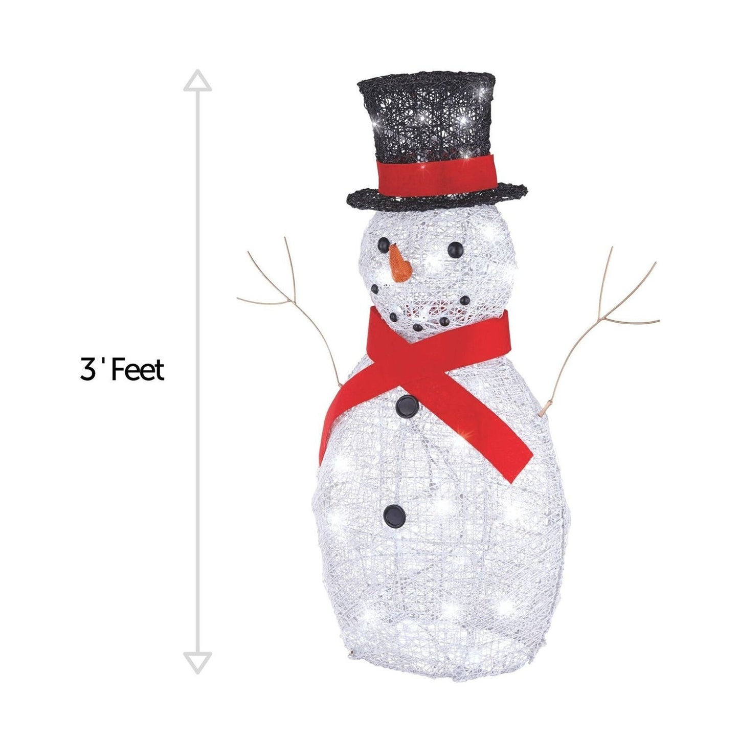 NOMA Snowman Christmas Display PreLit Bright LED Outdoor Holiday Lawn Decoration