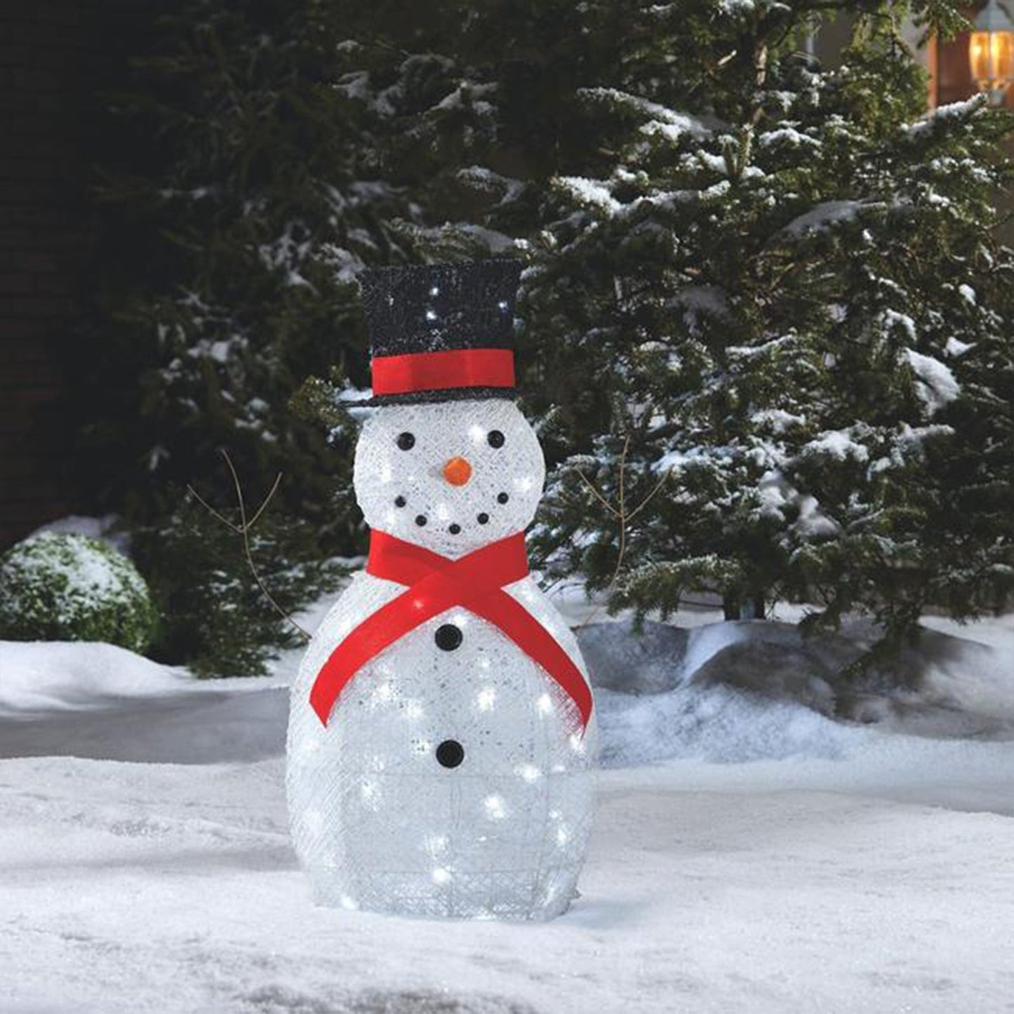 NOMA Snowman Christmas Display PreLit Bright LED Outdoor Holiday Lawn Decoration