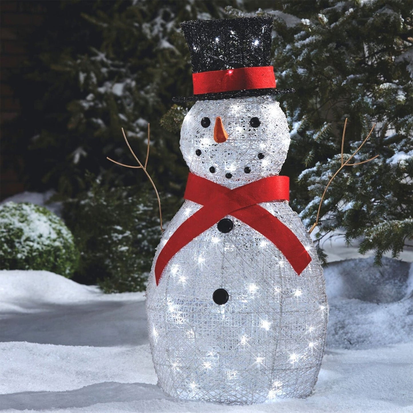 NOMA Snowman Christmas Display PreLit Bright LED Outdoor Holiday Lawn Decoration