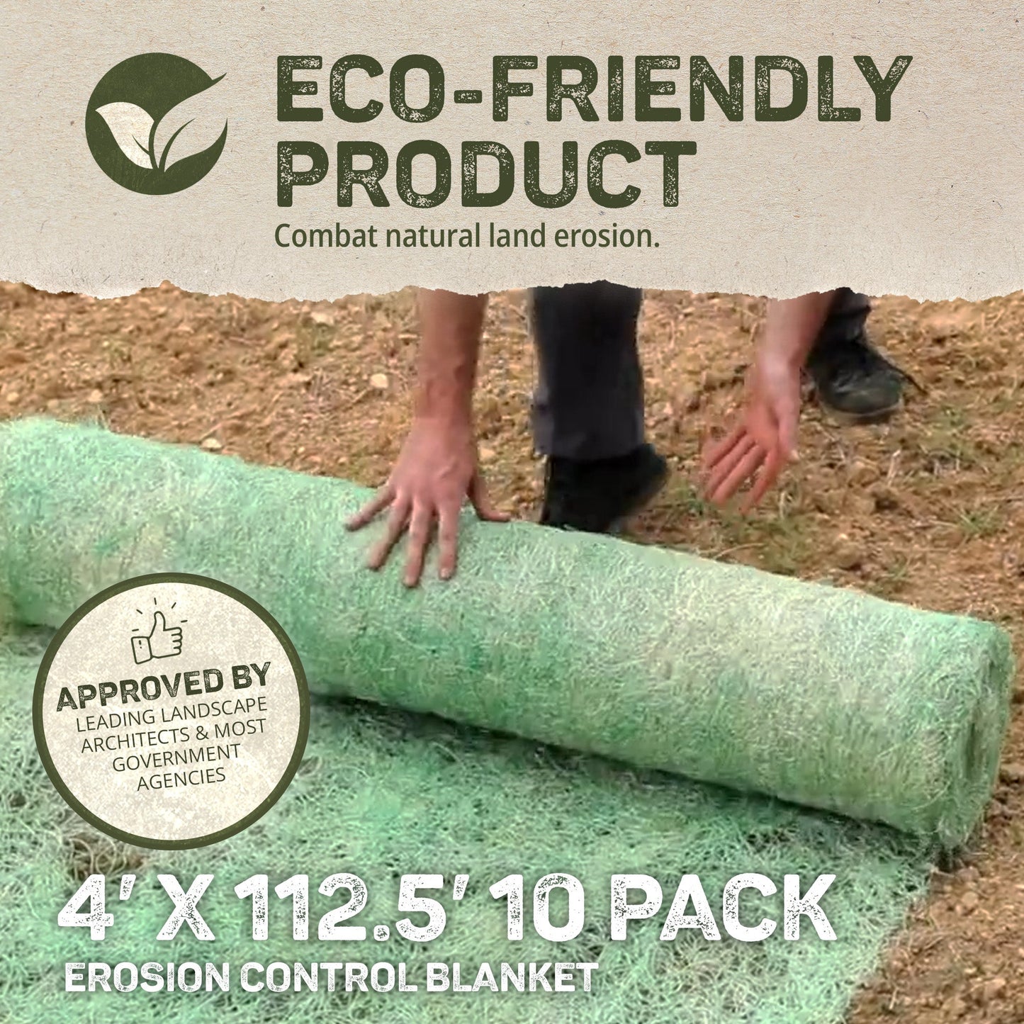 DeWitt Excelsior Landscape Erosion Control Blanket, 4'x112.5' (10 Pack)