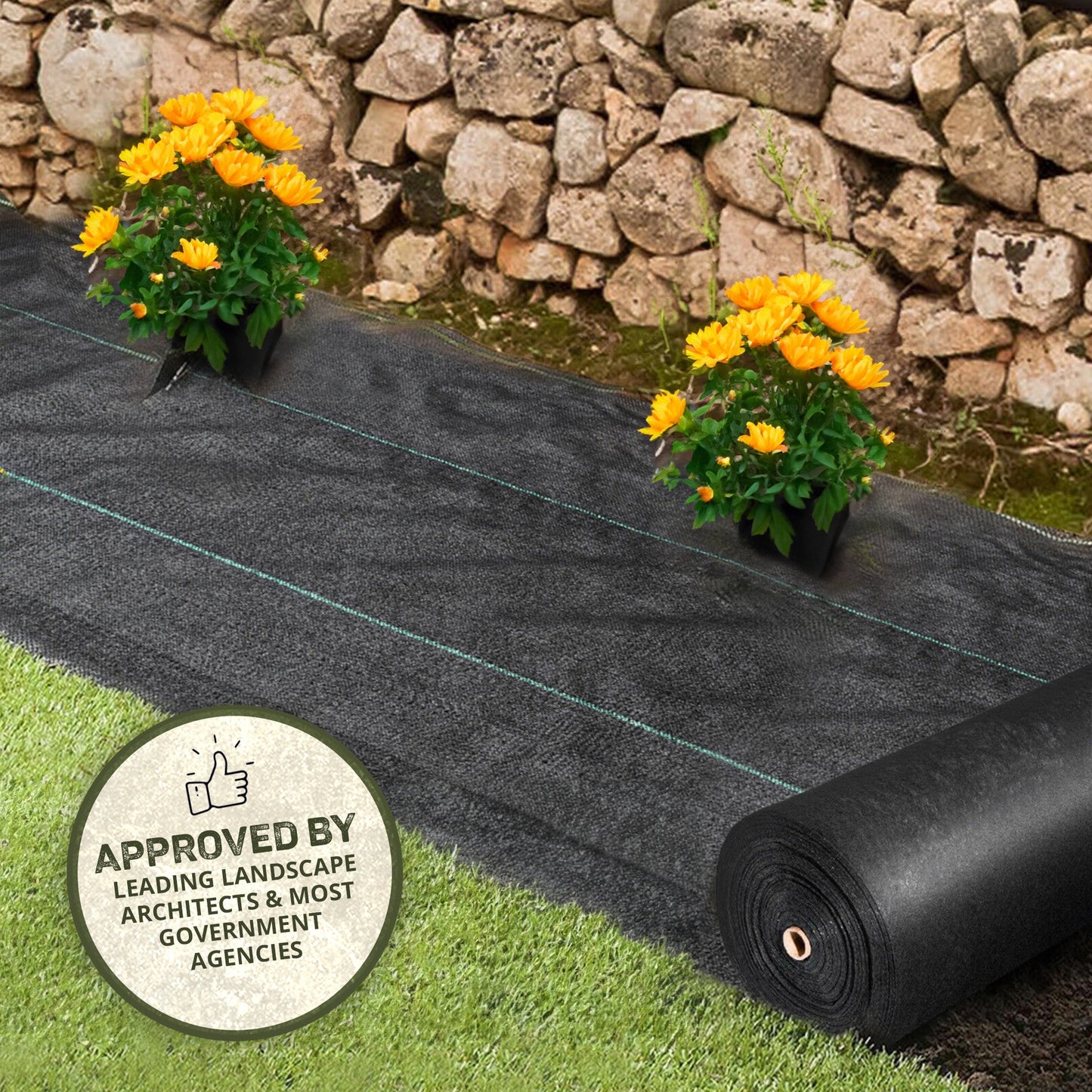 DeWitt 20 Year 4.1oz 3' x 250' Home & Commercial Landscape Weed Barrier Fabric