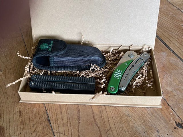 Engraved Gardener's Multi-Tool Gift Box - Tool, Case and Sharpener