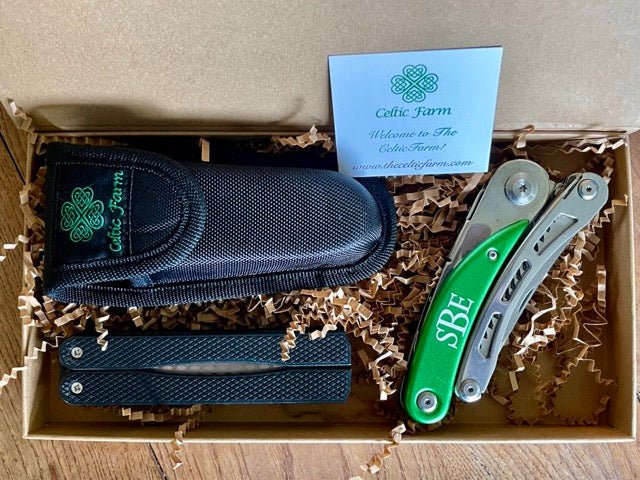 Engraved Gardener's Multi-Tool Gift Box - Tool, Case and Sharpener