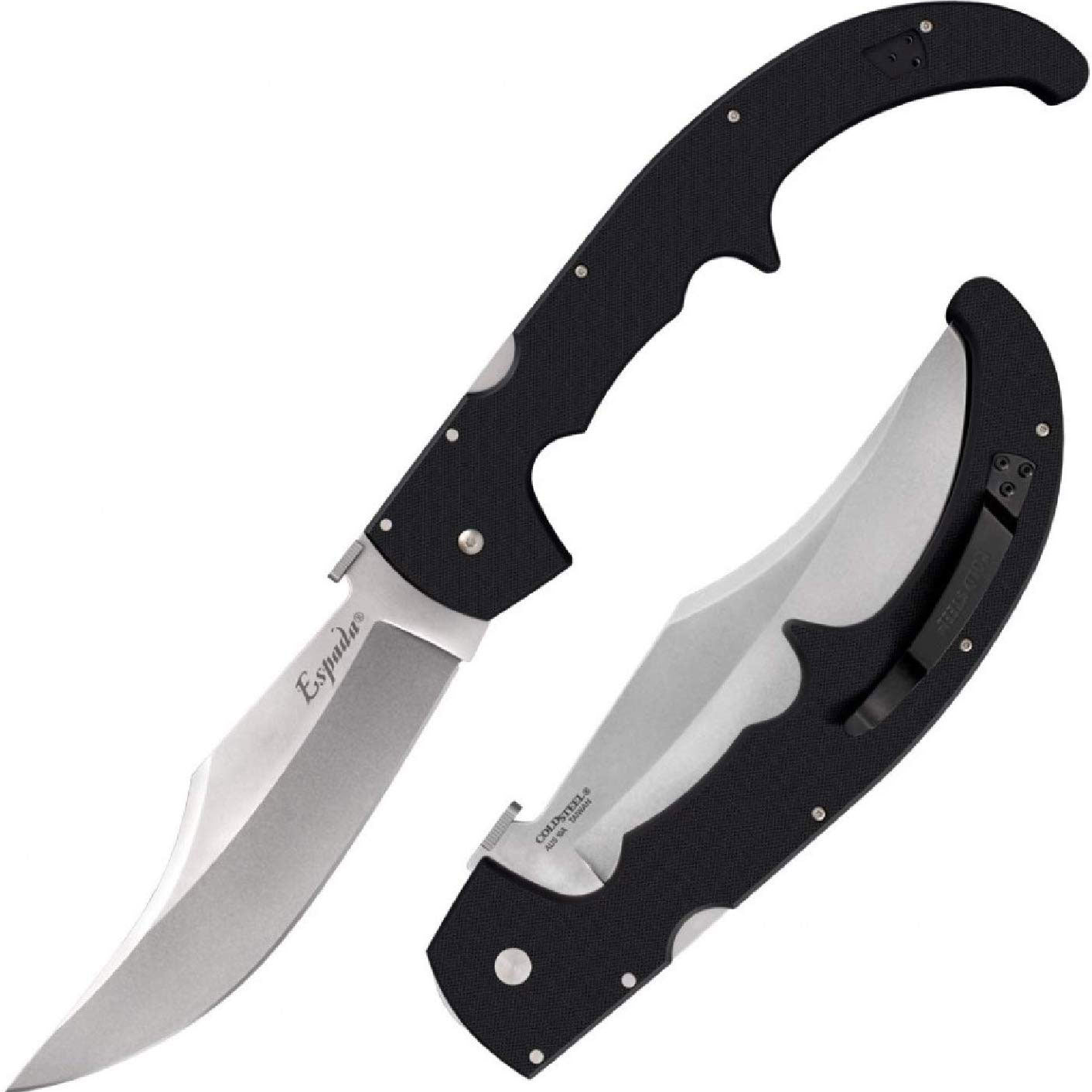 Cold Steel 62MGC 7.2-Inch X-Large Plain Edge G-10 Espada Folding Pocket Knife