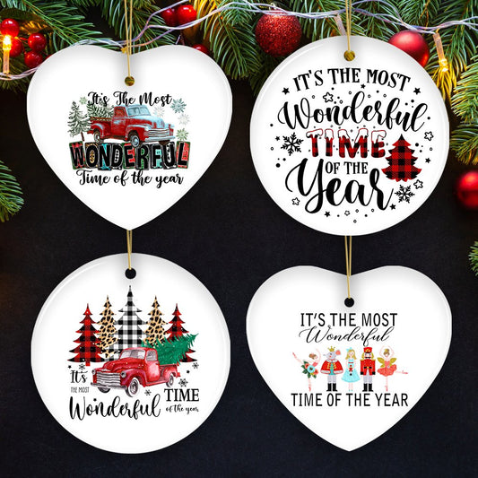 It's the Most Wonderful Time of the Year Christmas Ornament Bundle