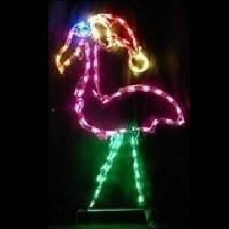 Flamingo with Santa Hat Small