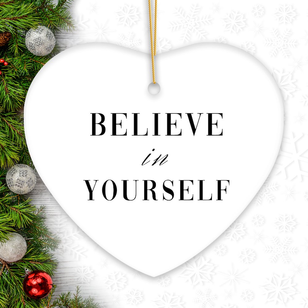 Minimalist Self Love and Positivity Mantras Ornament Bundle