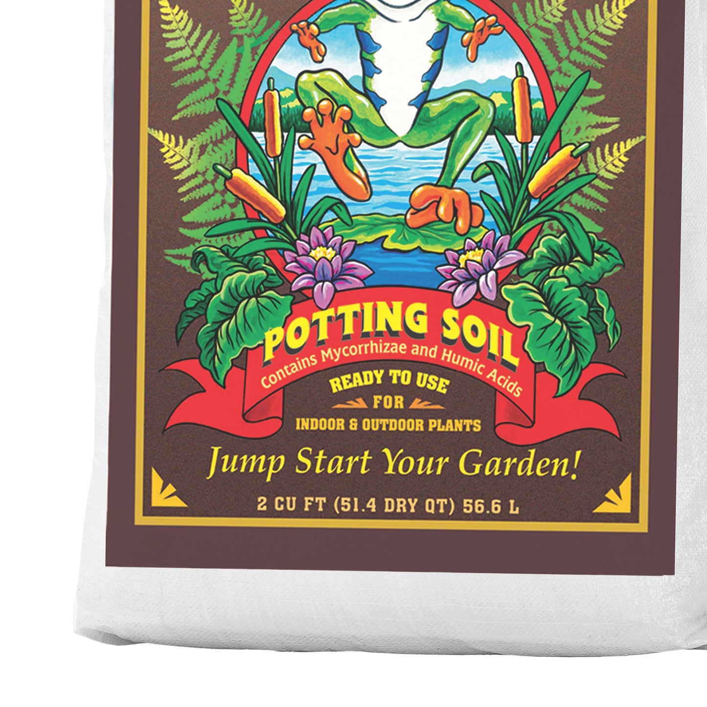 Foxfarm FX14047 Happy Frog Ph Adjusted Garden Potting Soil Mix, 2 Cubic Feet