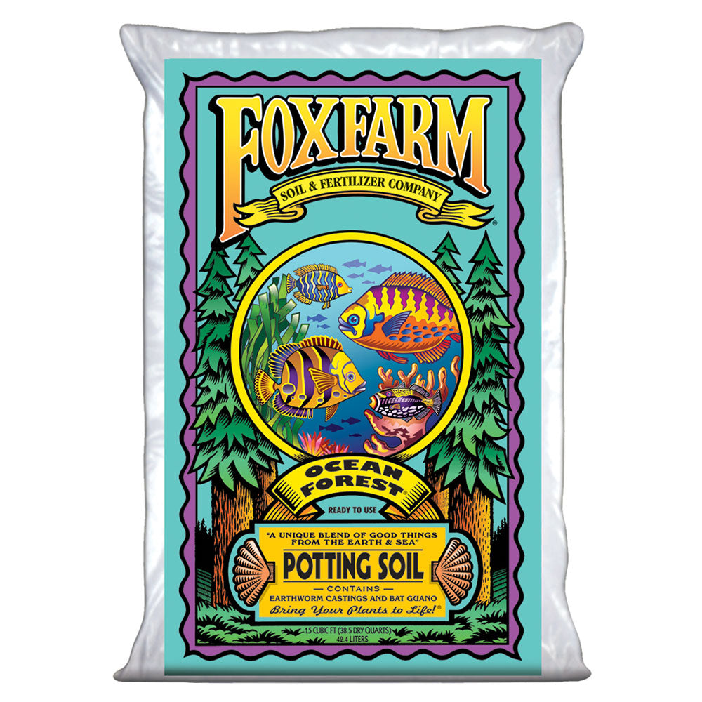 Foxfarm (2)FX14047+FX14000 Happy Frog Organic Mix & Ocean Forest Plant Soil Mix