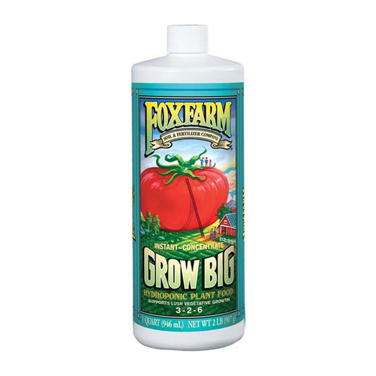 FoxFarm FX14010 Grow Big Hydroponic Liquid Concentrated Fertilizer, 1 Quart