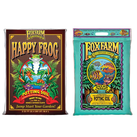 Foxfarm Happy Frog Potting Soil Mix and Ocean Forest Garden Potting Soil Mix